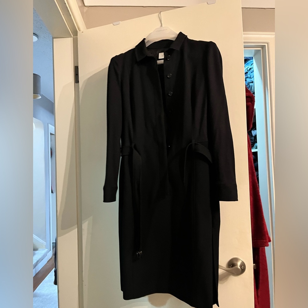 Akris Punti - 100% wool Black button Dress,